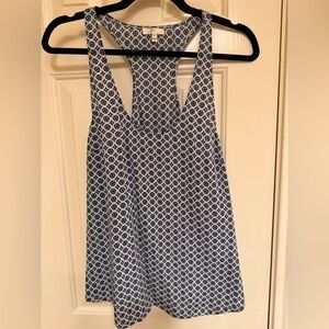 Joie Black and White Geometric Racerback Top